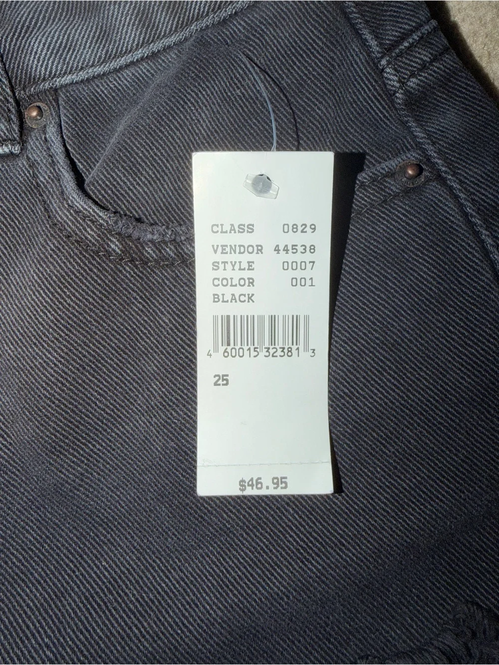 NEW Pacsun Size 25 High Rise Festival Black Jean Shorts - Picture 4 of 4